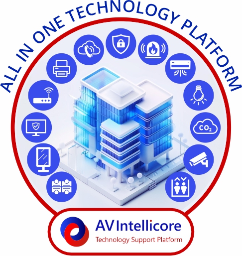 AV Intellicore - support and maintenance platform. Monitor, support and update all devices in a building.