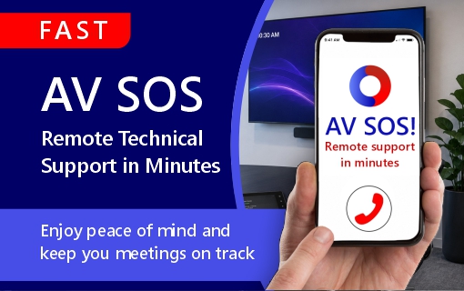 AV SOS - Remote technical support in minutes to keep your meetings on track.