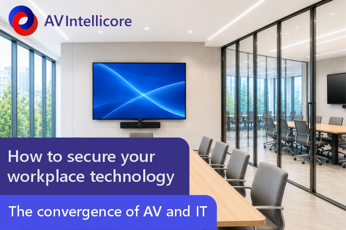 Modern meeting room - "How to secure workplace technology"