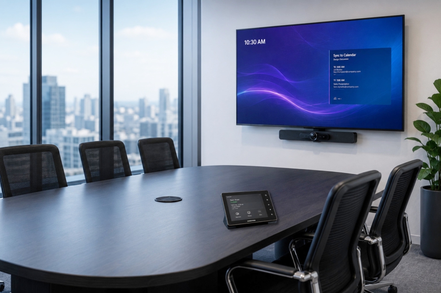 Microsoft teams meeting room Modern meeting room with Microsoft Teams