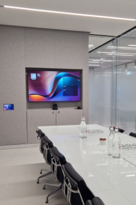 large meeting room 2 10 person meeting room with display screen and video conferencing
