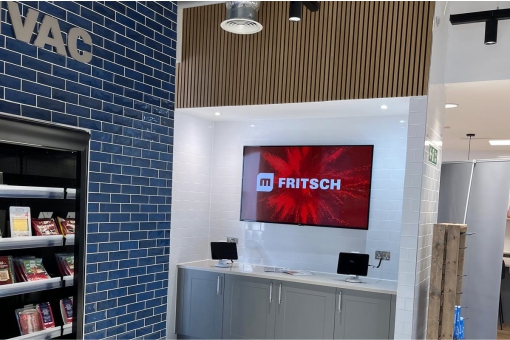 Multivac innovation centre supermarket area with demonstration area with display screen